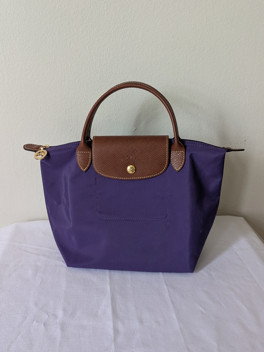 Longchamp Medium Le Pliage Tote In Purple